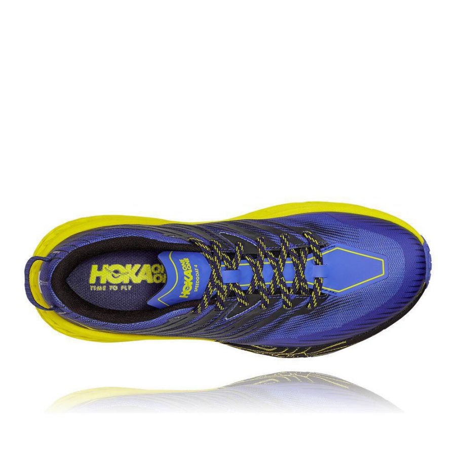 Men's Hoka Speedgoat 4 Running Shoes Blue / Black | US71XANYI