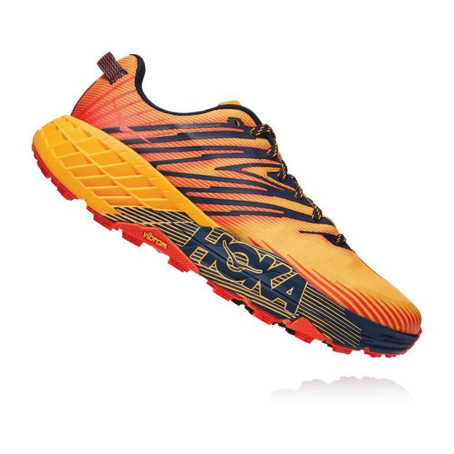 Men's Hoka Speedgoat 4 Running Shoes Yellow | US50NQECA