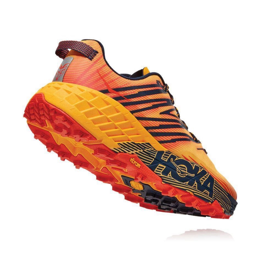 Men's Hoka Speedgoat 4 Running Shoes Yellow | US50NQECA