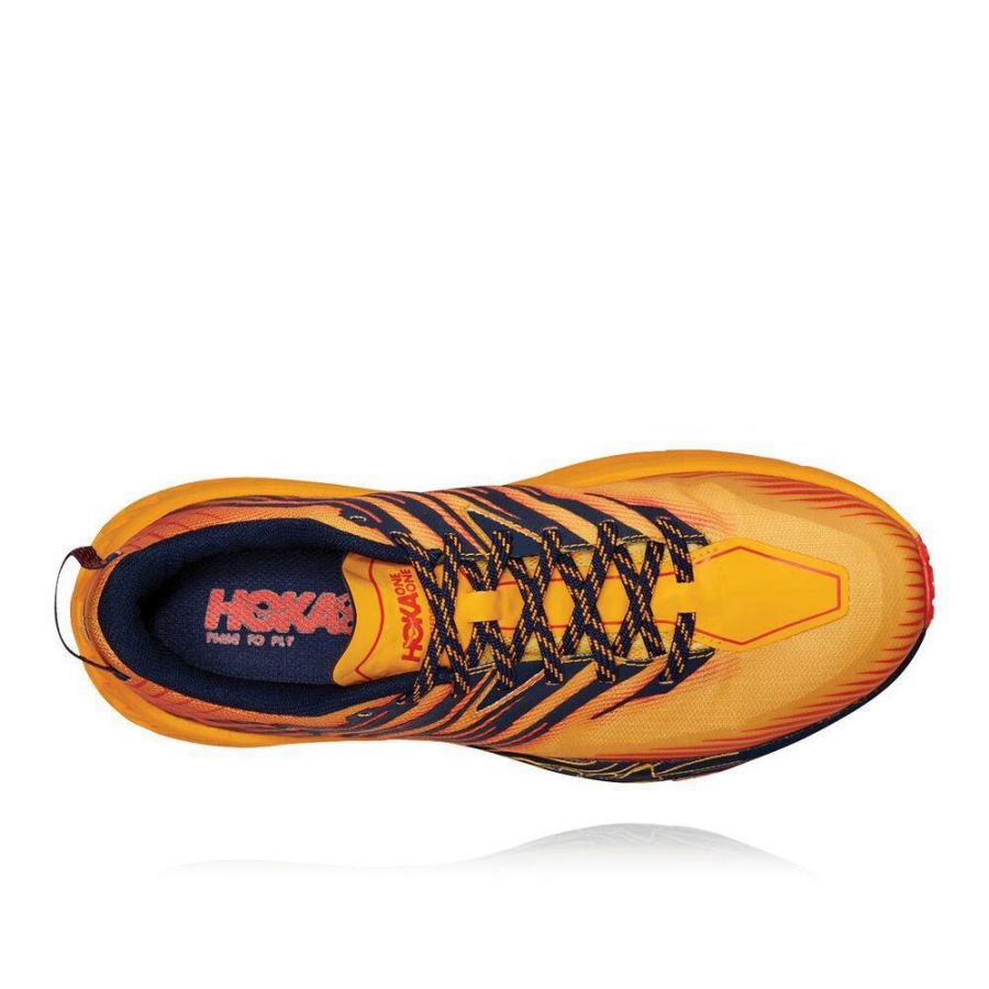 Men's Hoka Speedgoat 4 Running Shoes Yellow | US50NQECA