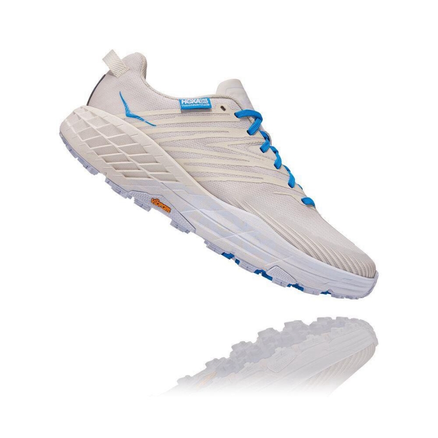 Men's Hoka Speedgoat 4 Sneakers White | US67XDMYR