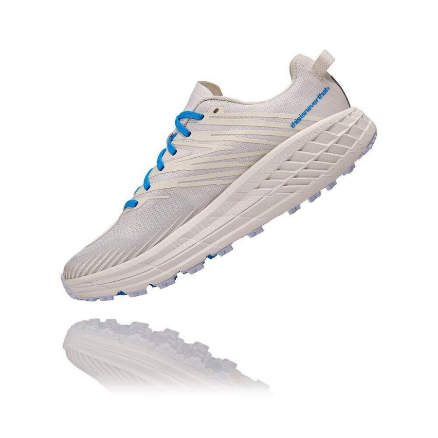 Men's Hoka Speedgoat 4 Sneakers White | US67XDMYR