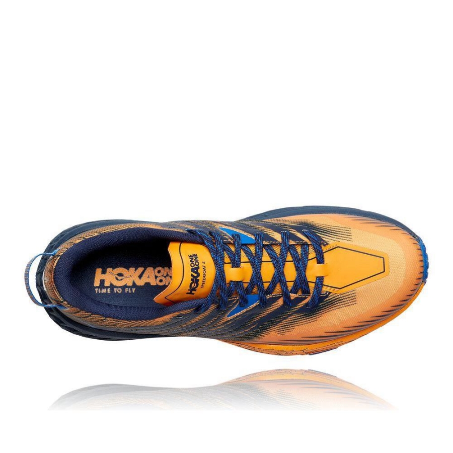 Men's Hoka Speedgoat 4 Sneakers Yellow / Black | US84VWMYE