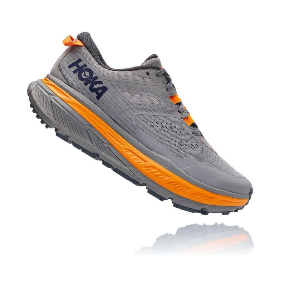 Men's Hoka Stinson ATR 6 Hiking Shoes Grey | US54UXVRC