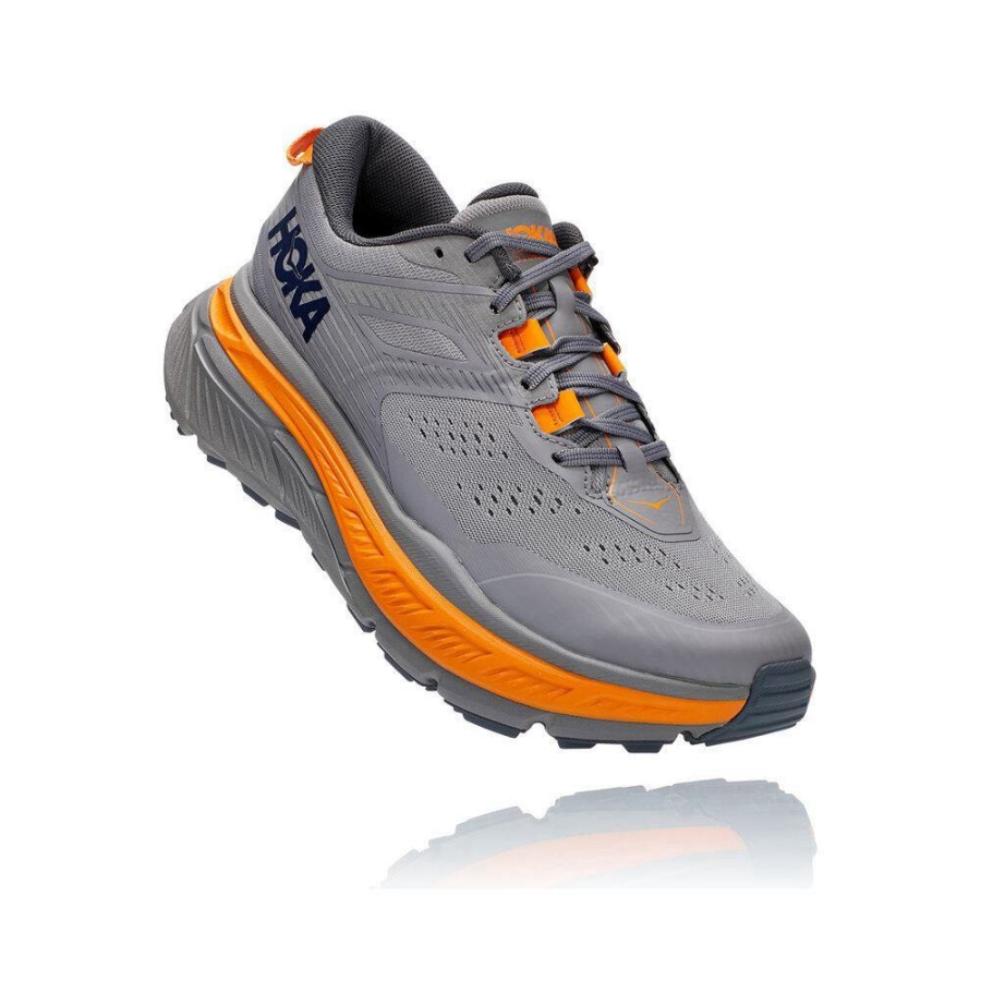 Men\'s Hoka Stinson ATR 6 Hiking Shoes Grey | US54UXVRC