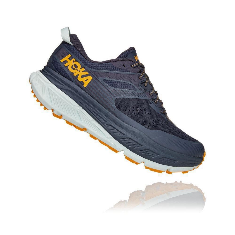 Men's Hoka Stinson ATR 6 Hiking Shoes Navy | US26SJIMV