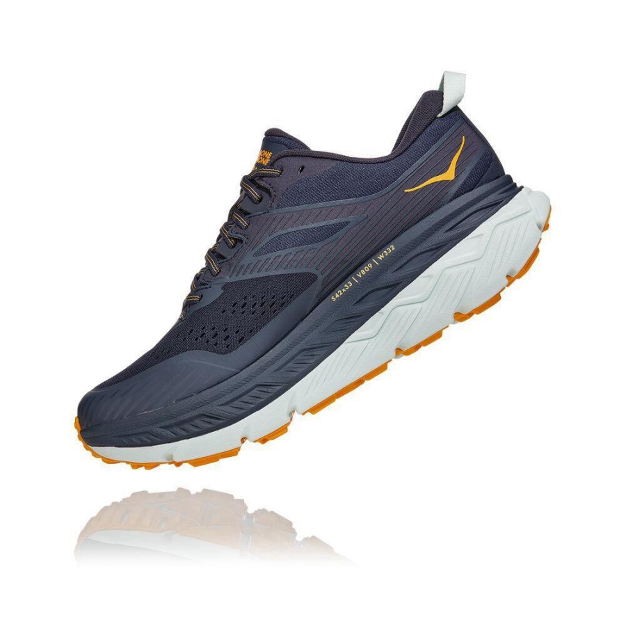 Men's Hoka Stinson ATR 6 Hiking Shoes Navy | US26SJIMV