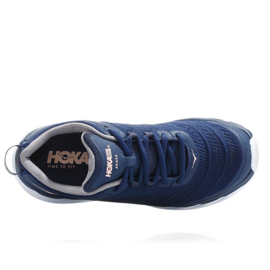 Women's Hoka Akasa Road Running Shoes Navy | US08JIMYP