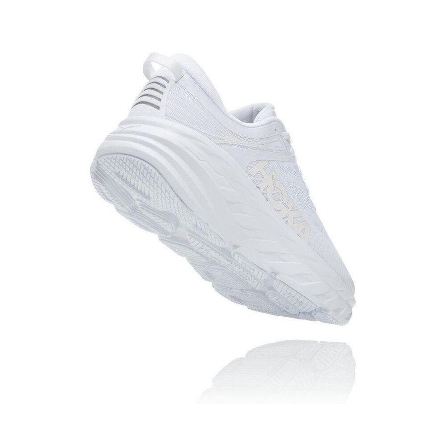 Women's Hoka Bondi 7 Running Shoes White | US80VKMXR