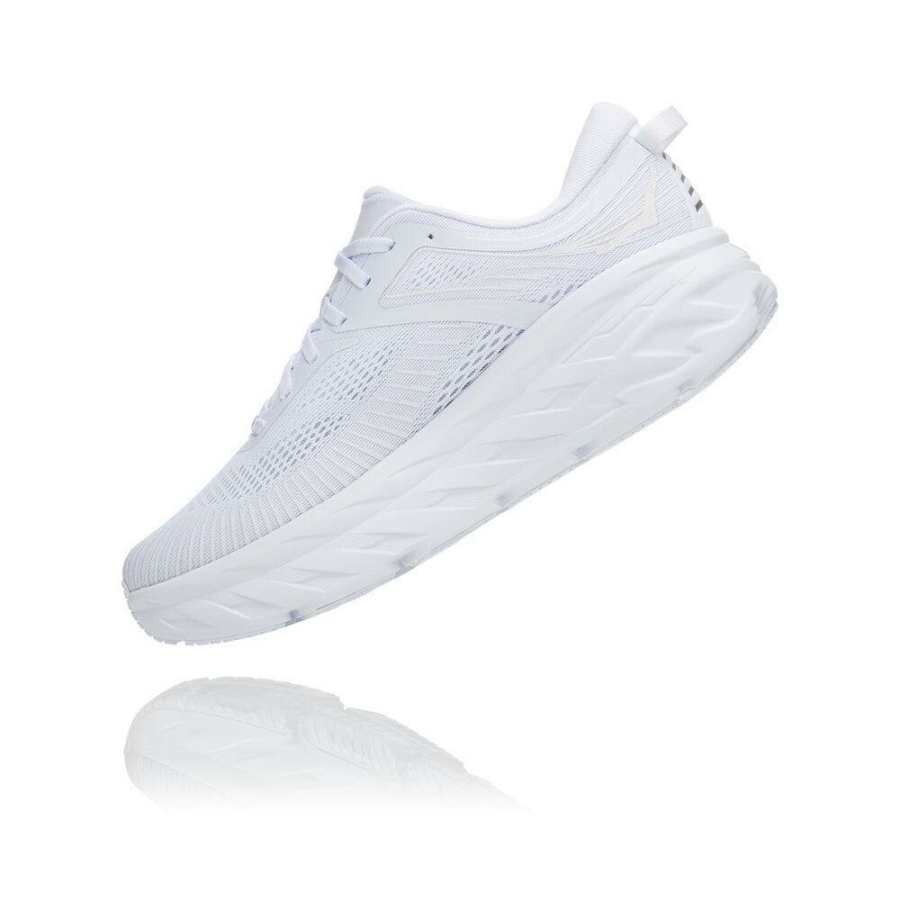 Women's Hoka Bondi 7 Running Shoes White | US80VKMXR