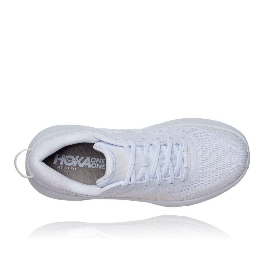 Women's Hoka Bondi 7 Walking Shoes White | US72JTAZF