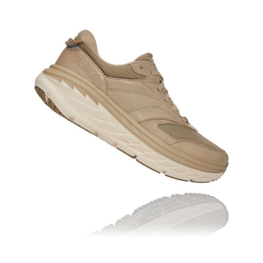 Women's Hoka Bondi L Walking Shoes Brown | US81XTOGQ