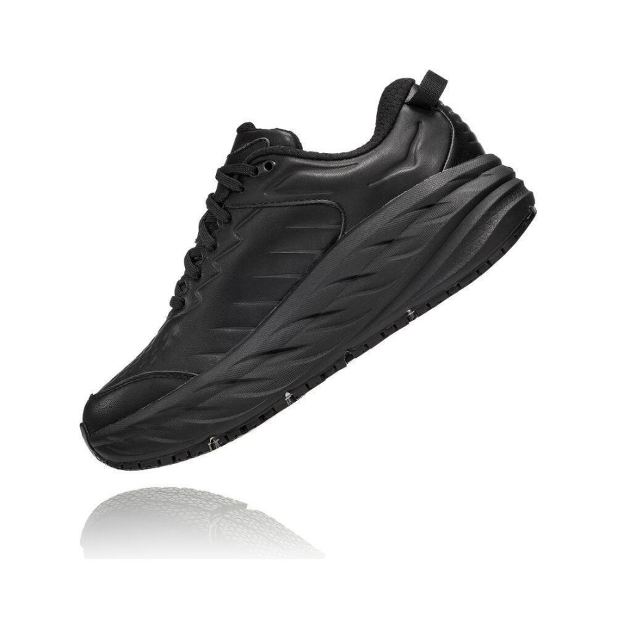 Women's Hoka Bondi SR Road Running Shoes Black | US95LYOGB