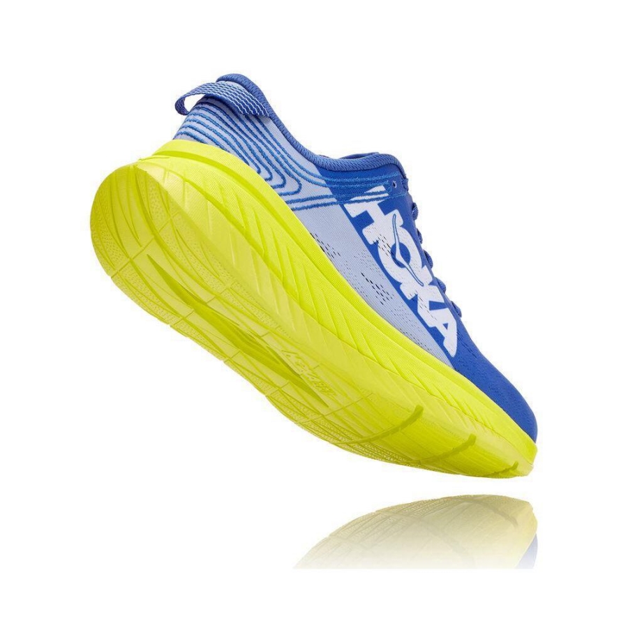 Women's Hoka Carbon X Road Running Shoes Blue | US29SBFAP