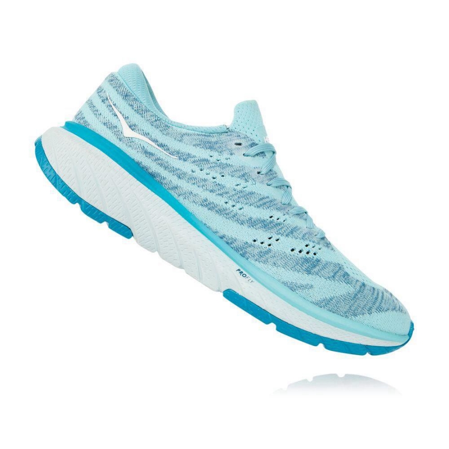 Women's Hoka Cavu 3 Road Running Shoes Blue | US17XYVZT