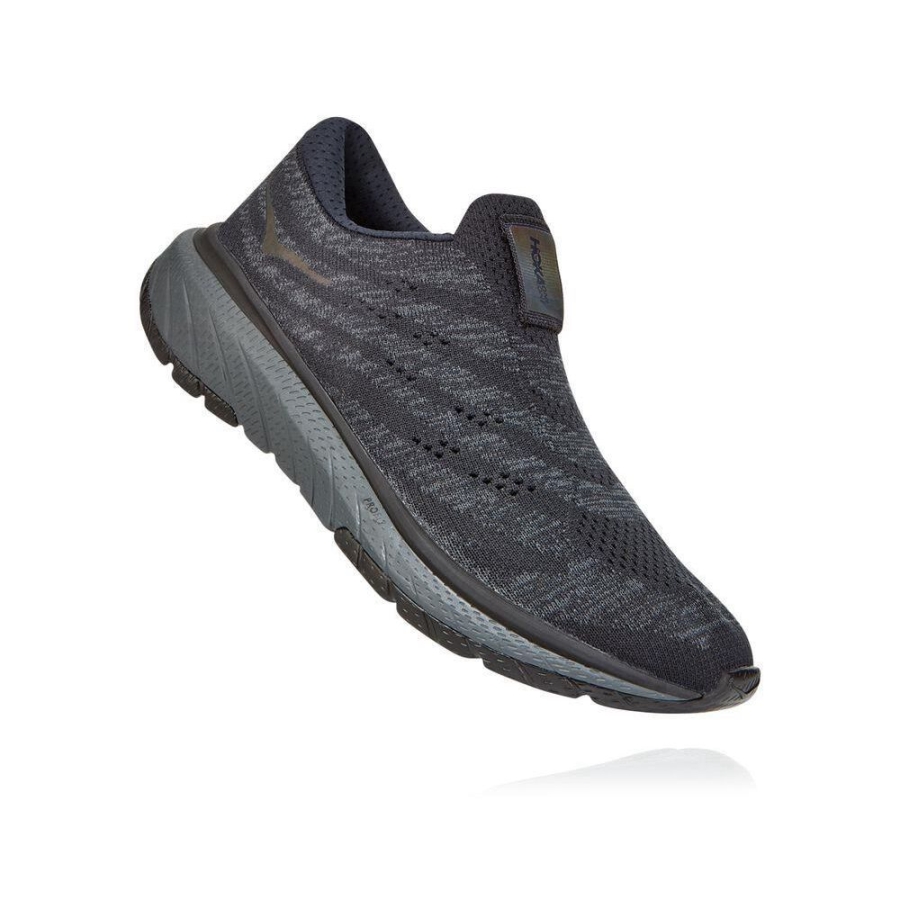 Women\'s Hoka Cavu 3 Walking Shoes Black / Dark Grey | US42ATZCN