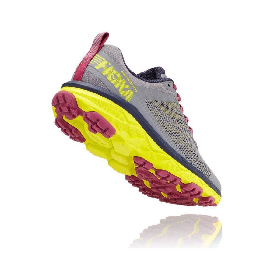 Women's Hoka Challenger ATR 5 Sneakers Grey / Yellow | US79ATSBY