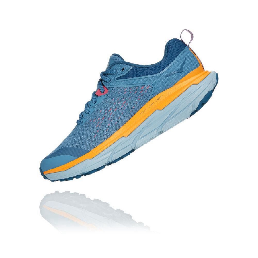 Women's Hoka Challenger ATR 6 Running Shoes Blue / Yellow | US02YSZER