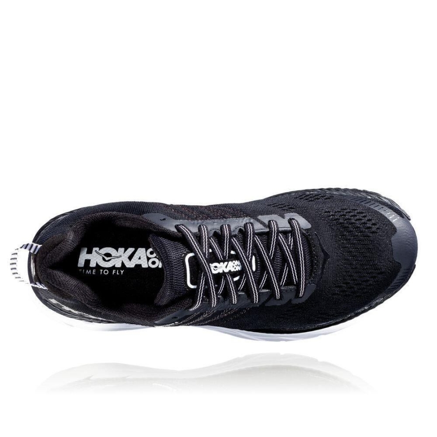 Women's Hoka Clifton 6 Walking Shoes Black | US01WKOFH