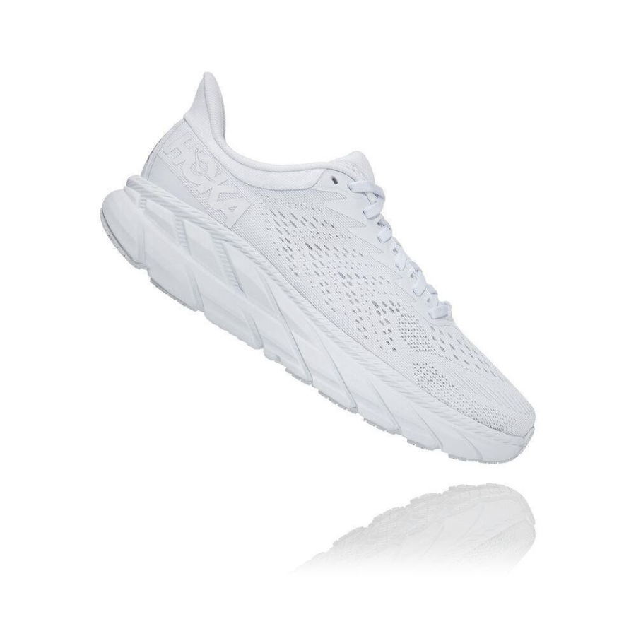 Women's Hoka Clifton 7 Road Running Shoes White | US07ZNCSA