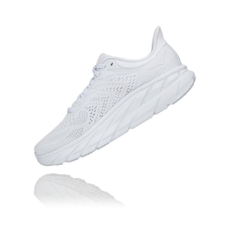 Women's Hoka Clifton 7 Road Running Shoes White | US07ZNCSA