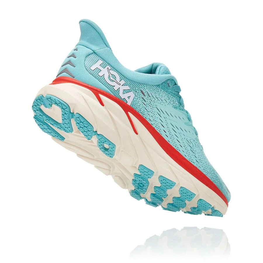 Women's Hoka Clifton 8 Road Running Shoes Blue | US14PAQZK