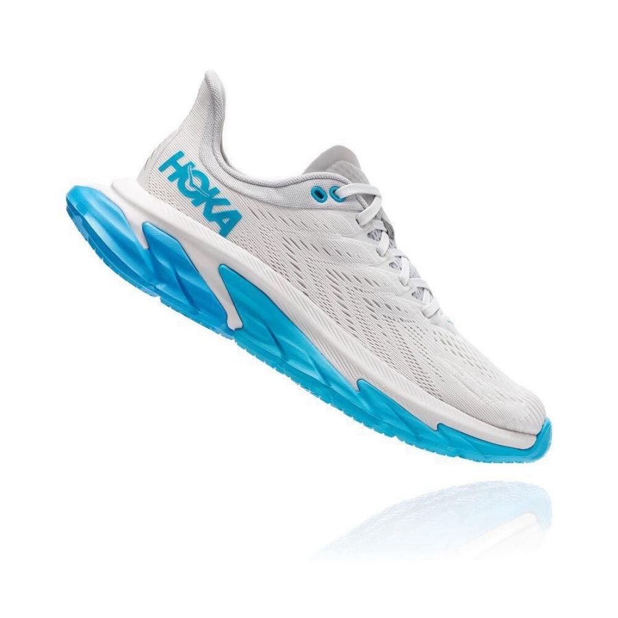 Women's Hoka Clifton Edge Road Running Shoes White / Blue | US69JQWEP