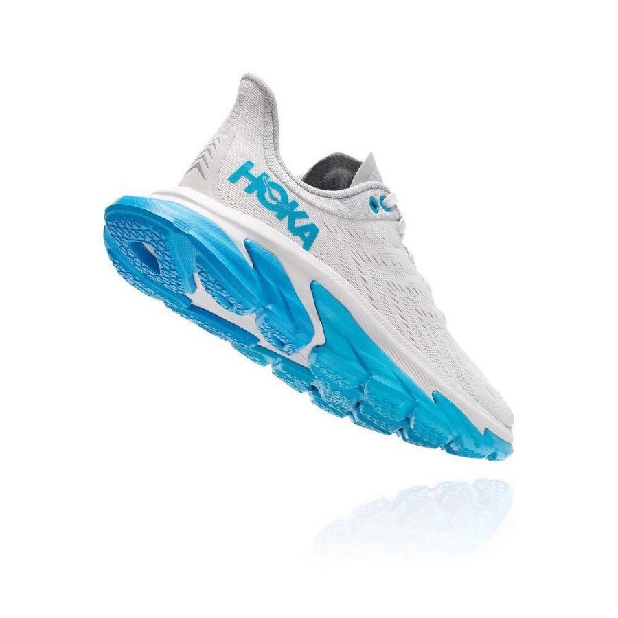 Women's Hoka Clifton Edge Road Running Shoes White / Blue | US69JQWEP