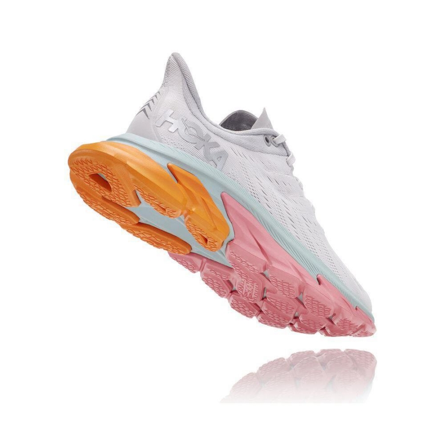 Women's Hoka Clifton Edge Road Running Shoes White / Pink | US79SPAQX