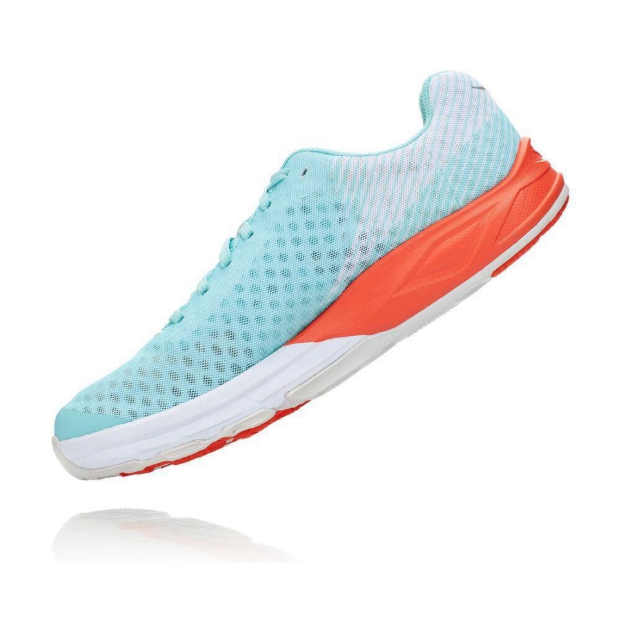 Women's Hoka EVO Carbon Rocket Road Running Shoes Blue | US63UHRZD