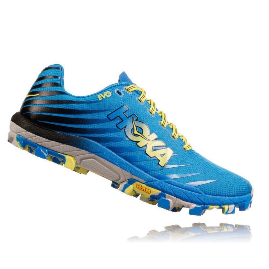 Women's Hoka EVO Jawz Trail Running Shoes Blue | US20XJBKO