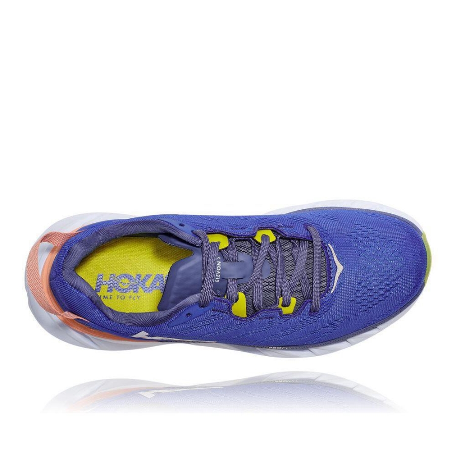 Women's Hoka Elevon 2 Road Running Shoes Blue / Pink | US20DGECQ