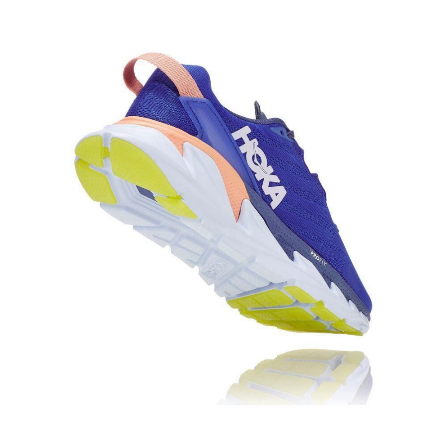 Women's Hoka Elevon 2 Walking Shoes Blue / Pink | US54FYRSO