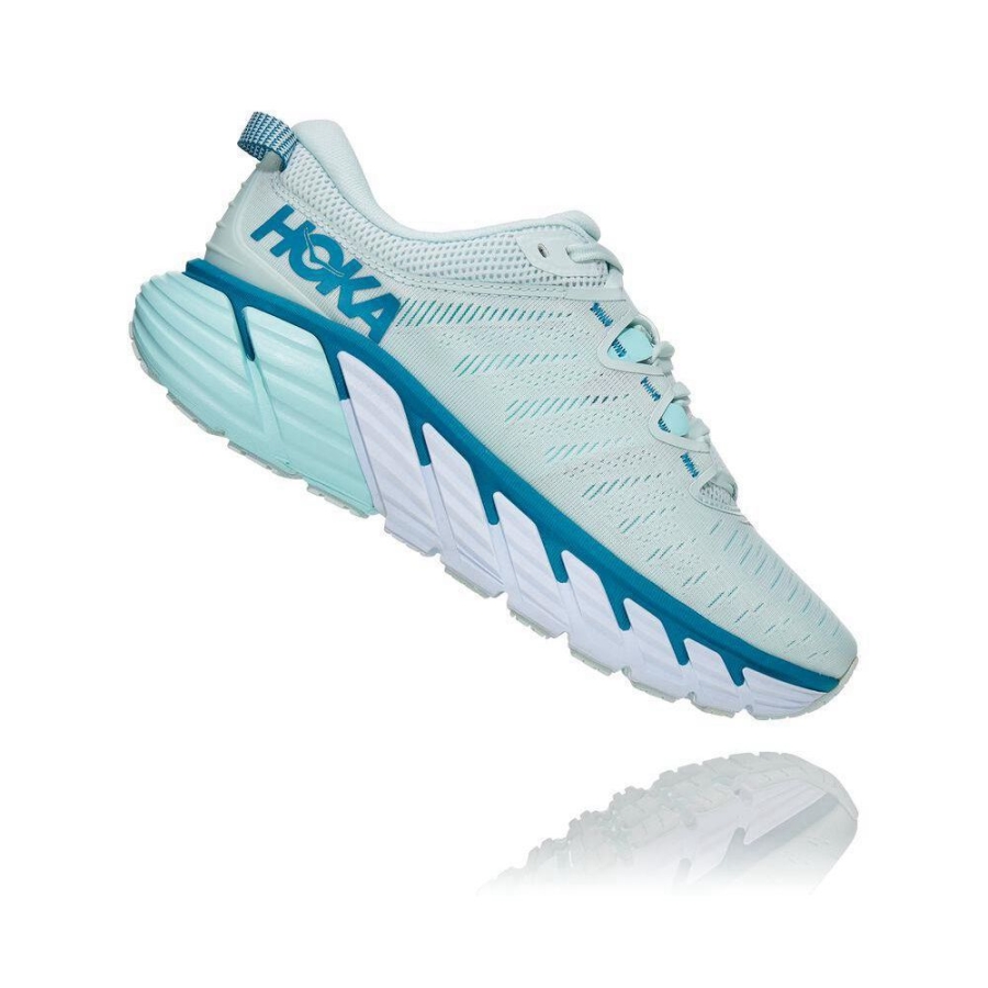 Women's Hoka Gaviota 3 Road Running Shoes White | US69BWPUN