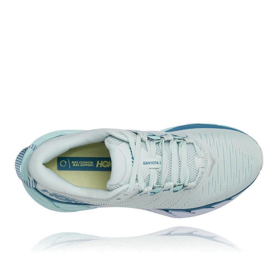 Women's Hoka Gaviota 3 Road Running Shoes White | US69BWPUN