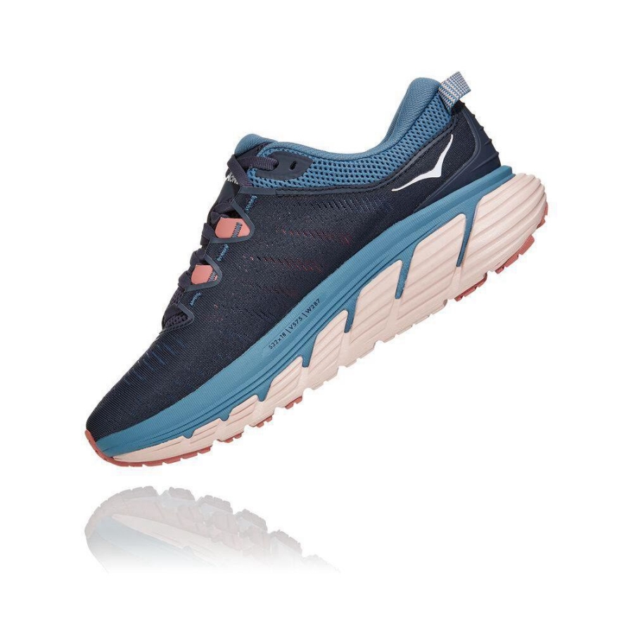 Women's Hoka Gaviota 3 Running Shoes Navy | US04DSRXM