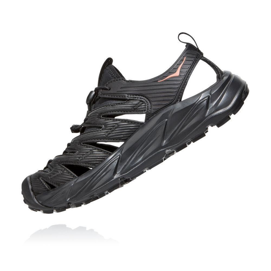 Women's Hoka Hopara Hiking Sandals Black | US65JALWG