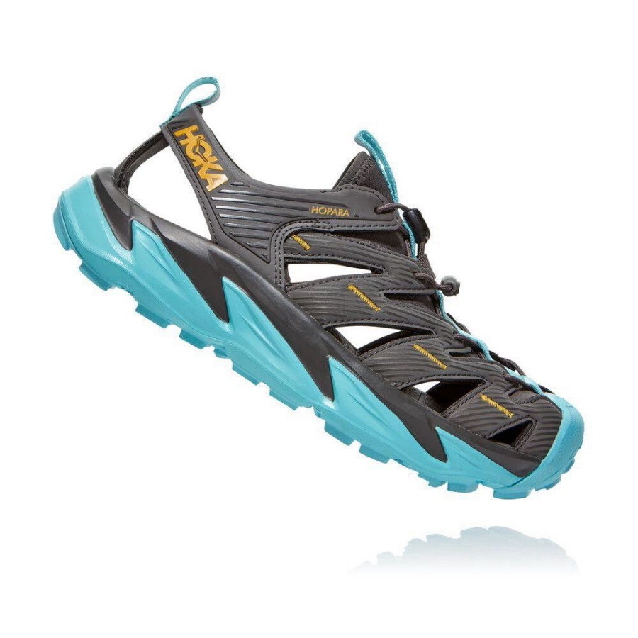 Women's Hoka Hopara Hiking Sandals Grey | US75OFSGN