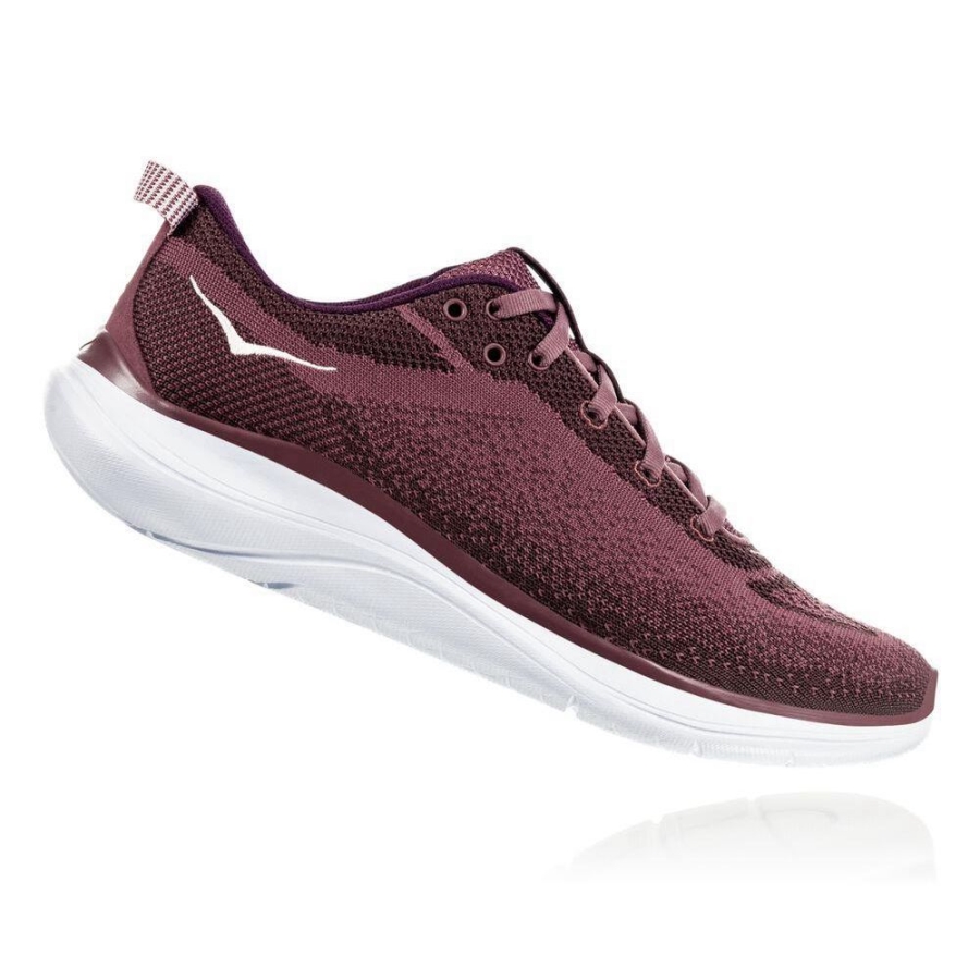 Women's Hoka Hupana Flow Sneakers Burgundy | US45QZJIA