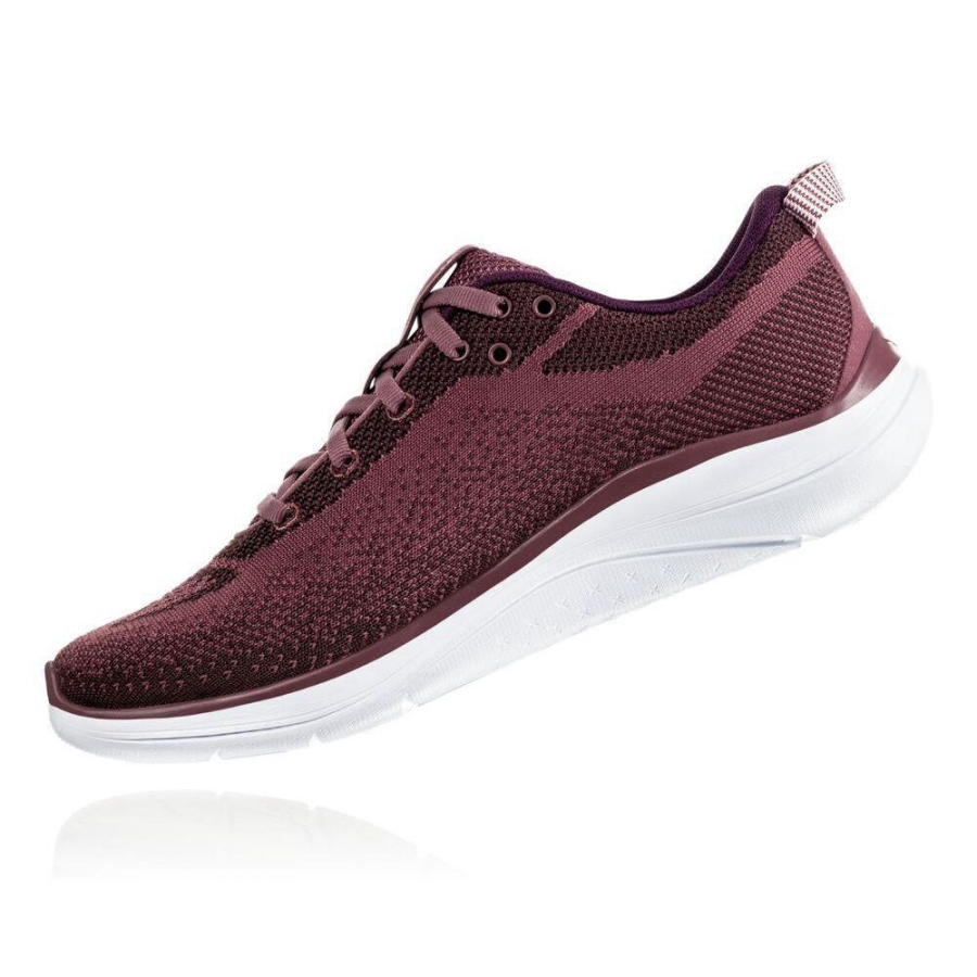 Women's Hoka Hupana Flow Sneakers Burgundy | US45QZJIA