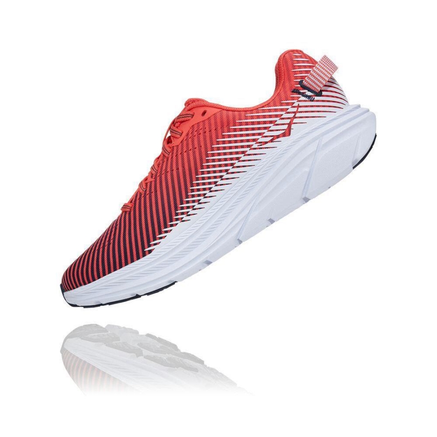 Women's Hoka Rincon 2 Road Running Shoes Red | US72PZOAE