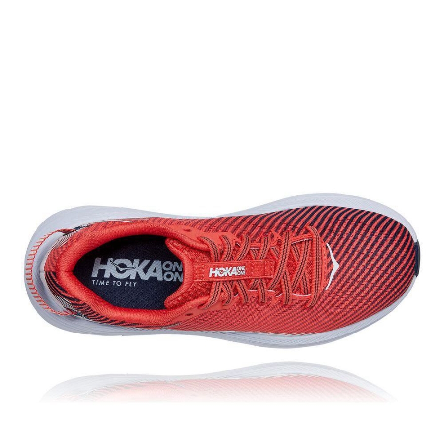 Women's Hoka Rincon 2 Road Running Shoes Red | US72PZOAE