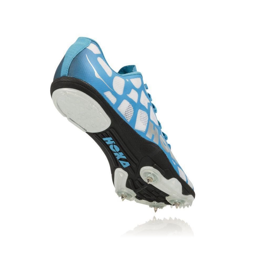 Women's Hoka Rocket LD Spikes Shoes Blue / Black / White | US10IUQFZ