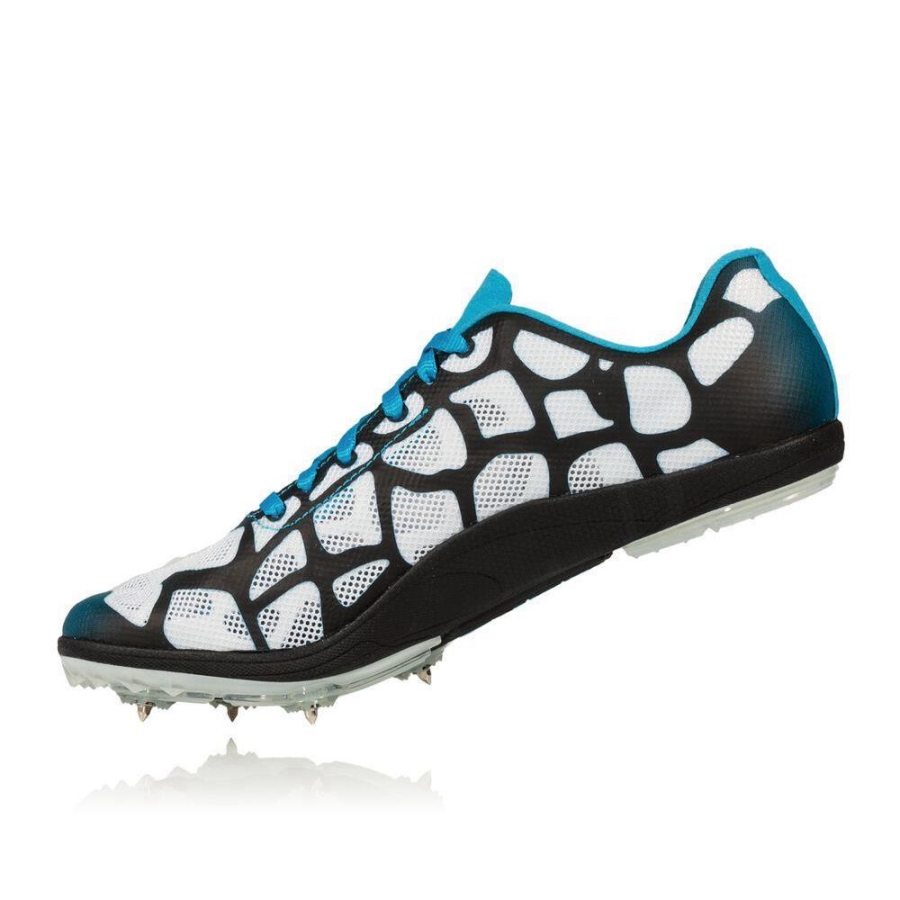 Women's Hoka Rocket LD Spikes Shoes Blue / Black / White | US10IUQFZ