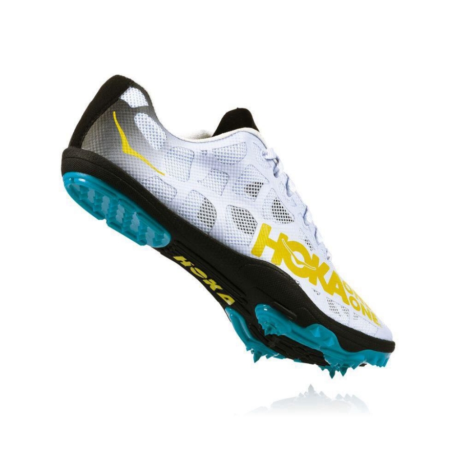 Women's Hoka Rocket LD Spikes Shoes White | US60GPTSO