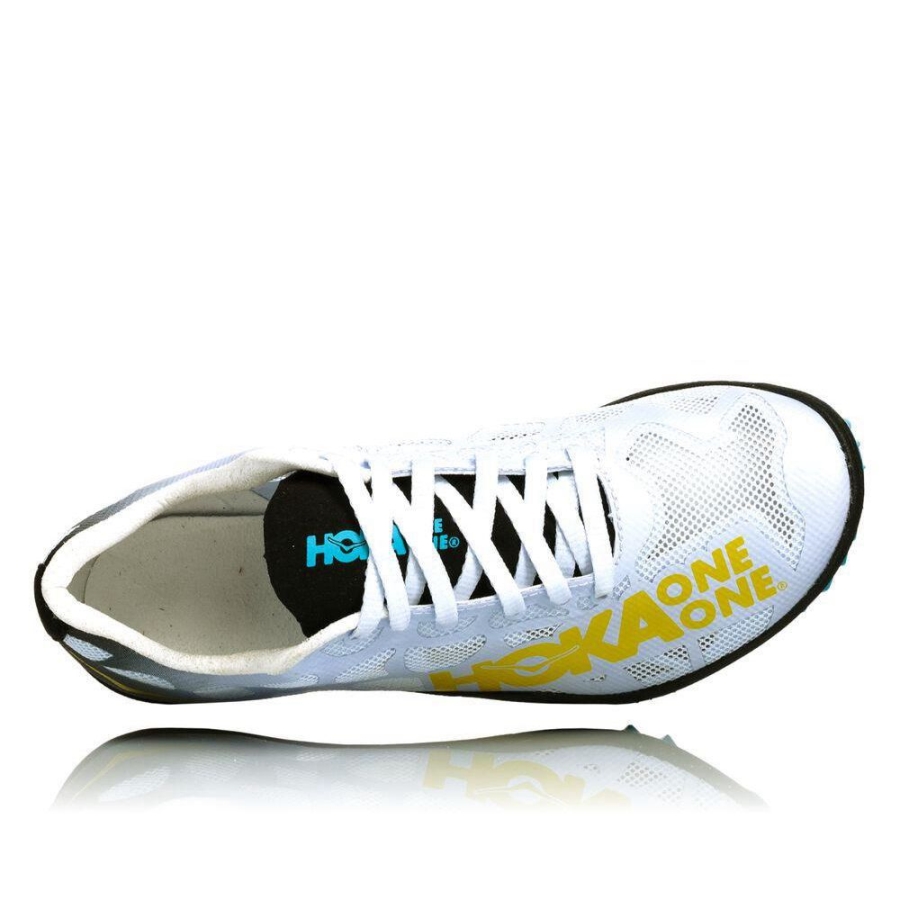 Women's Hoka Rocket LD Spikes Shoes White | US60GPTSO