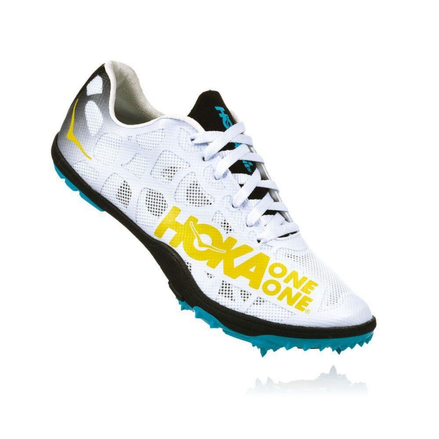 Women\'s Hoka Rocket LD Spikes Shoes White | US60GPTSO