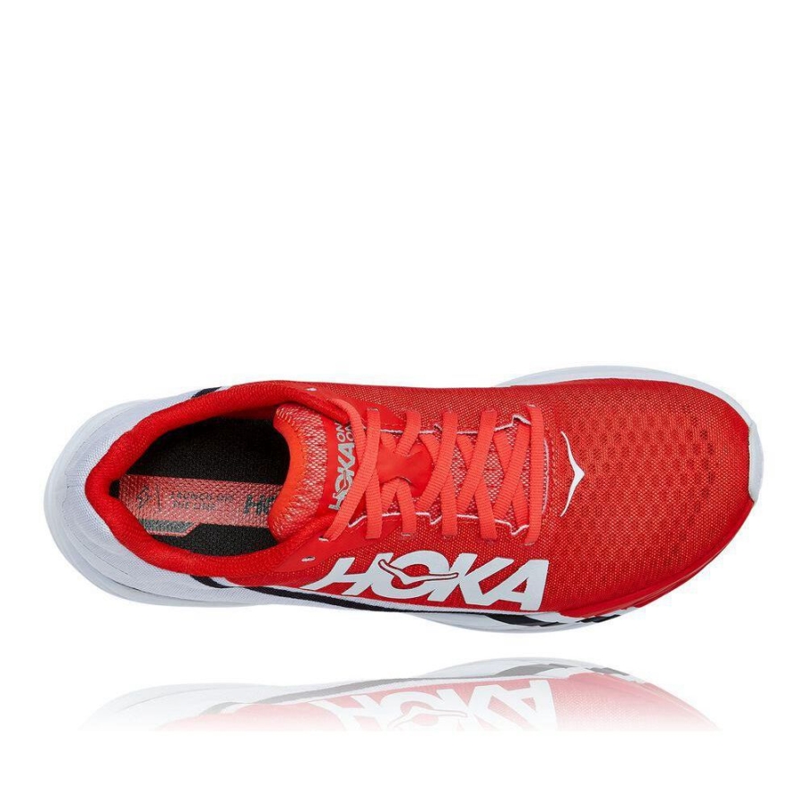 Women's Hoka Rocket X Road Running Shoes Red | US21TKCJW