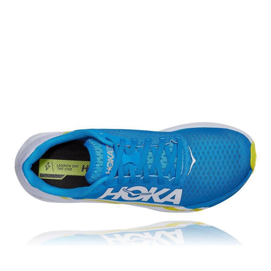 Women's Hoka Rocket X Road Running Shoes Blue | US71EAOXT