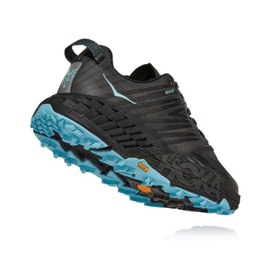 Women's Hoka Speedgoat 4 GTX Trail Running Shoes Grey / Black | US10YDZMB